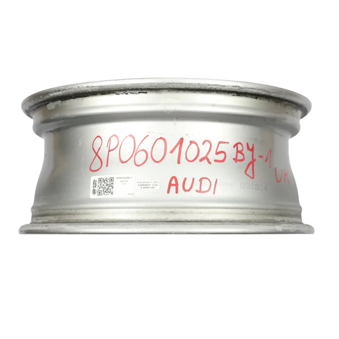 Audi A3 8P Felga Aluminiowa Srebrna 16" 6,5J ET:50 - SKU 8P0601025BJ-1 - Numer Części 8P0601025BJ