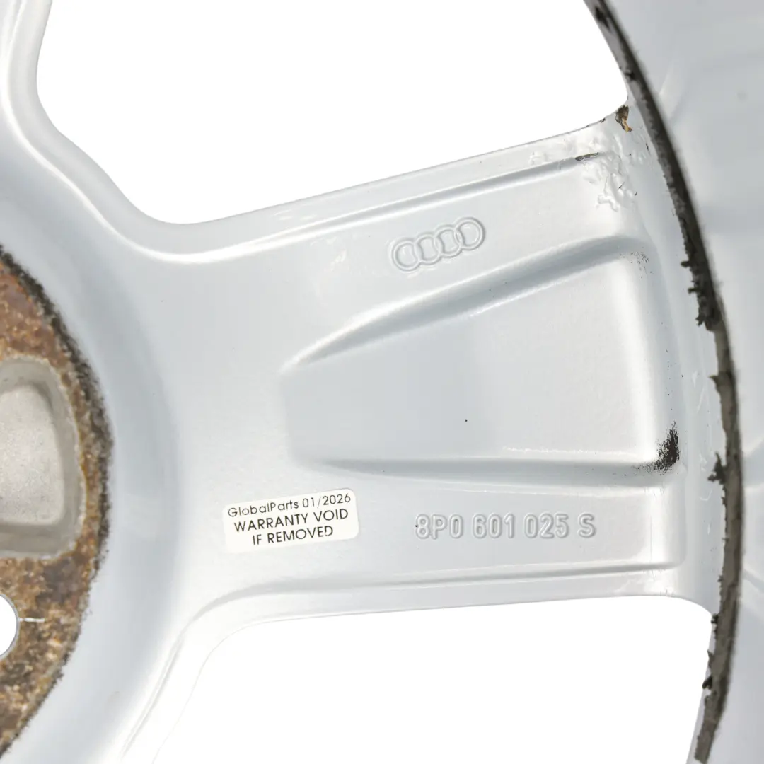 Audi A3 8P Cerchio in lega argento 18" ET:54 7,5J - SKU 8P0601025S-1 - Numero di parte 8P0601025S