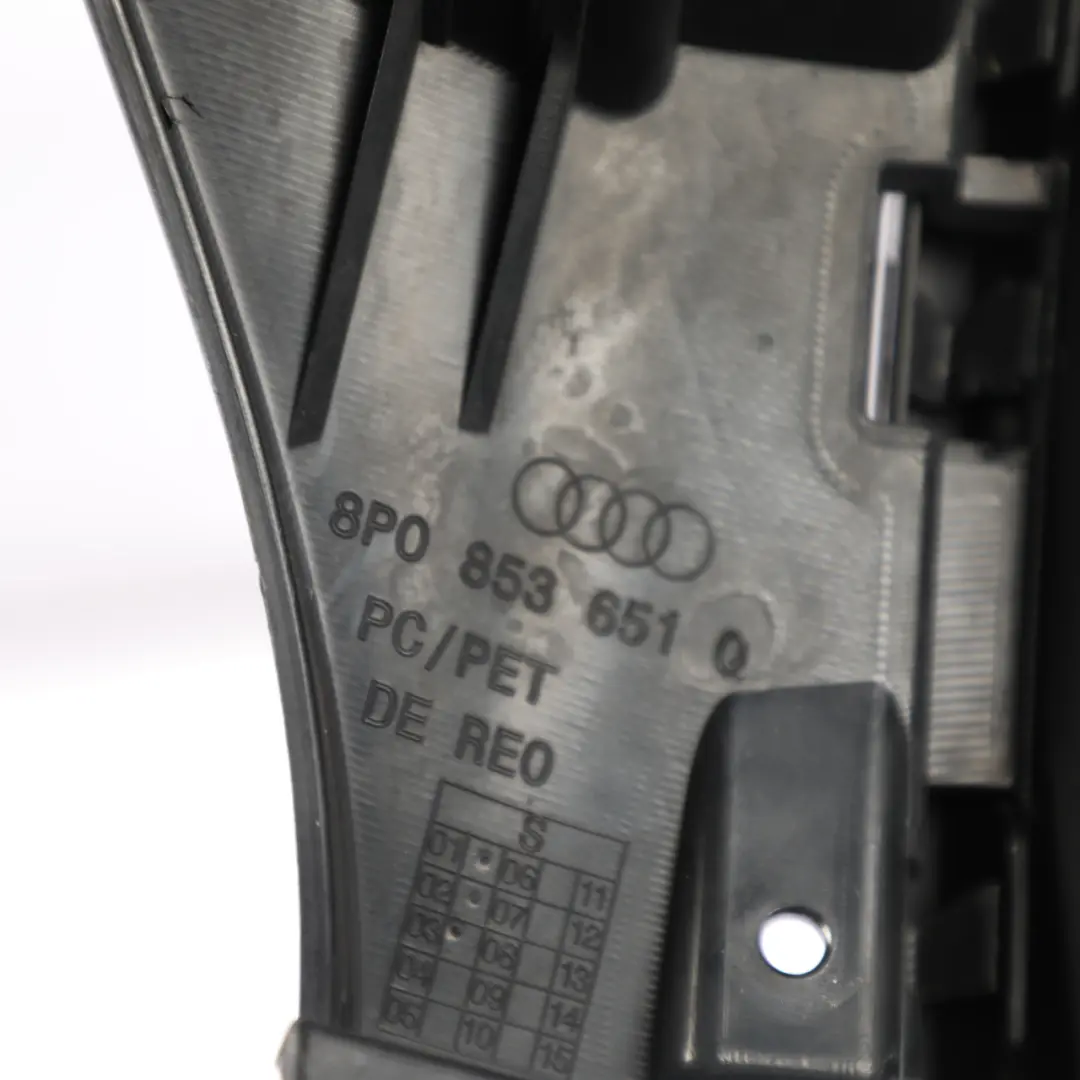 Audi A3 S3 8P S Line Front Bumper Main Grille Radiator Trim Panel - SKU 8P0853651Q - Part number 8P0853651Q