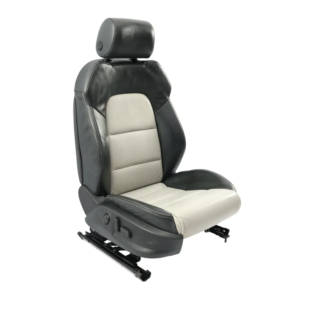 Audi S3 8P Sedile Anteriore Elettrico Riscaldato Sport Nero Argento Destra - SKU 8P0881806CP-1 - Numero di parte 8P0881806CP