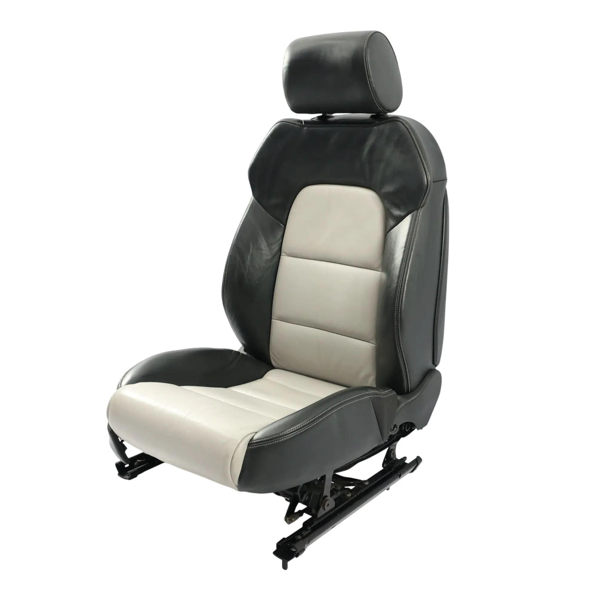 Audi S3 8P Sedile Anteriore Elettrico Riscaldato Sport Nero Argento Destra