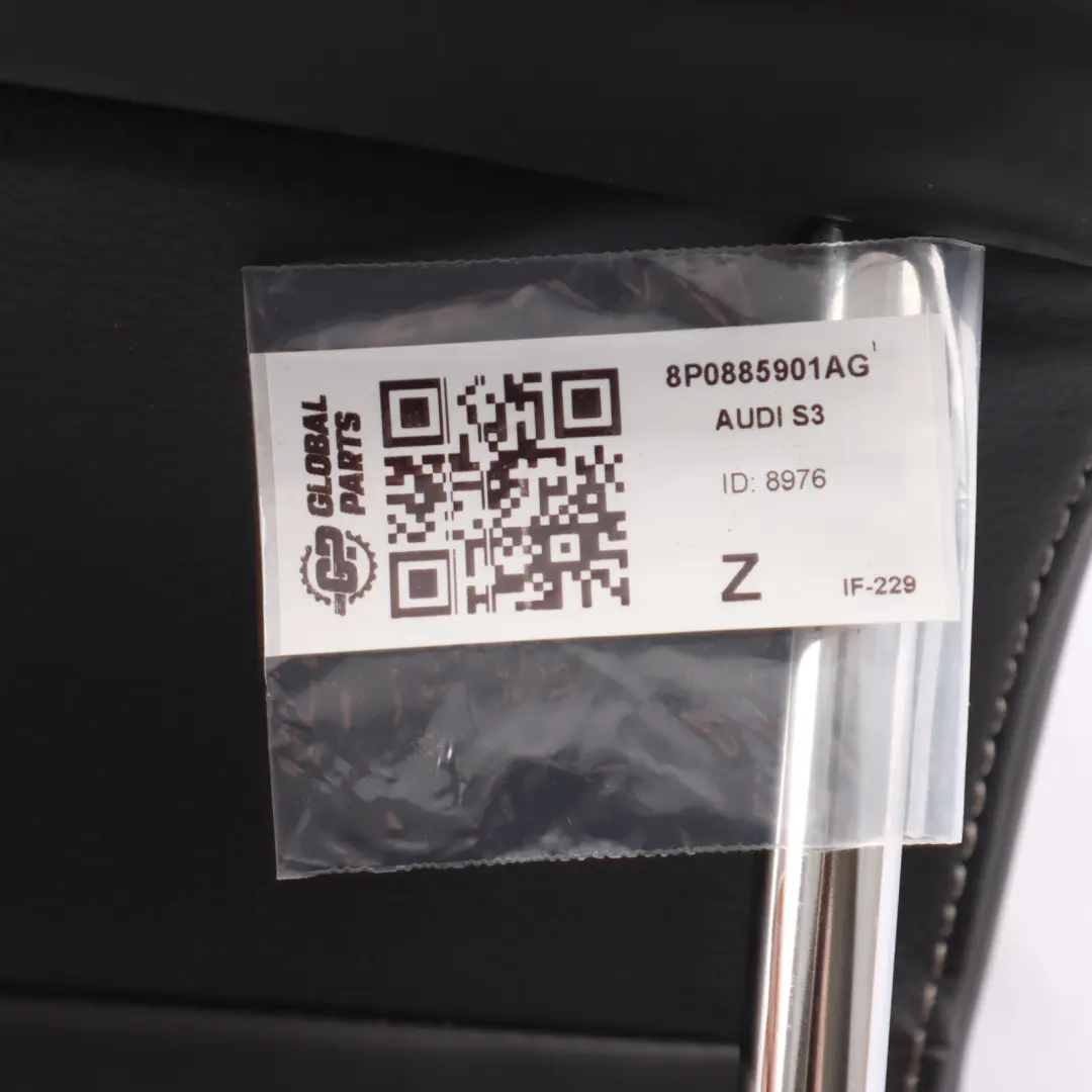 Headrest Left Right N/O/S Leather Soul Black to Audi A3 S3 8P Rear Seat with Part number 8P0885901AG Audi A3 S3 8P Rear Seat Headrest Left Right N/O/S Leather Soul Black - SKU 8P0885901AG - Part number 8P0885901AG