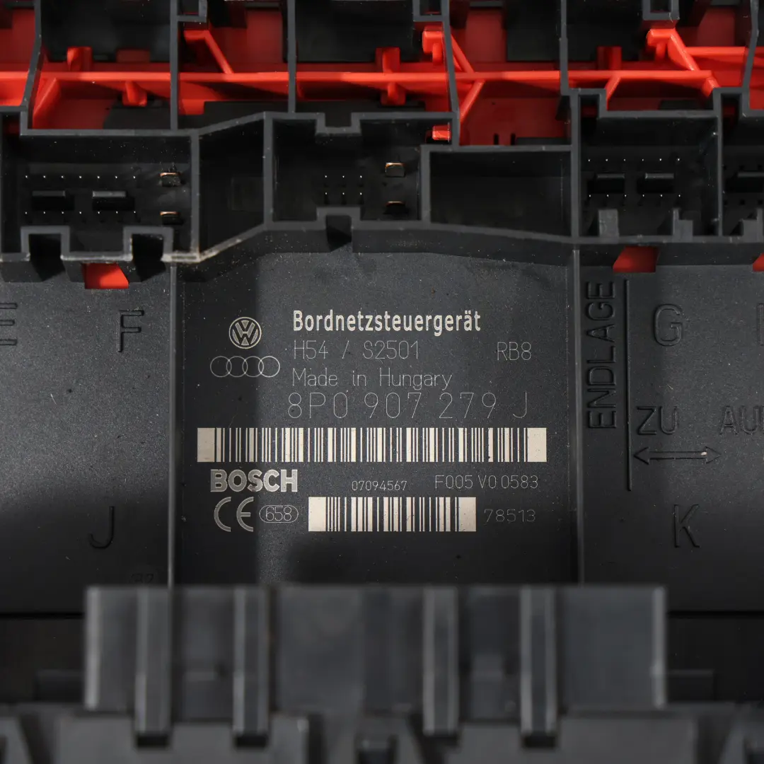 Audi A3 8P Moduł Komfortu BCM Skrzynka Bezpieczników ECU - SKU 8P0907279J - Numer Części 8P0907279J