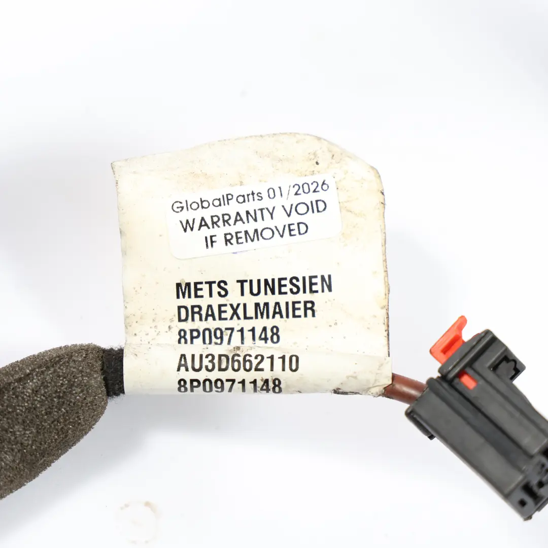 Audi A3 8P Arnés De Cableado De La Luneta Trasera Calefactable - SKU 8P0971148 - Número de pieza 8P0971148