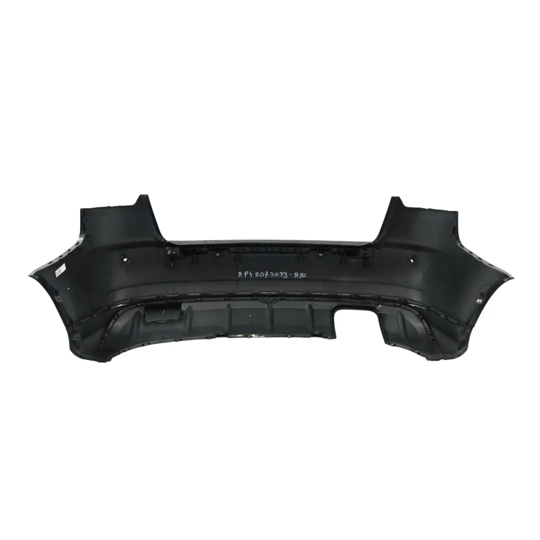 Bumper Trim Panel Covering Brilliant Black Metallic - Y9B to Audi A3 S3 8P Rear with Part number 8P4807303J Audi A3 S3 8P Rear Bumper Trim Panel Covering Brilliant Black Metallic - Y9B - SKU 8P4807303J-BBL - Part number 8P4807303J