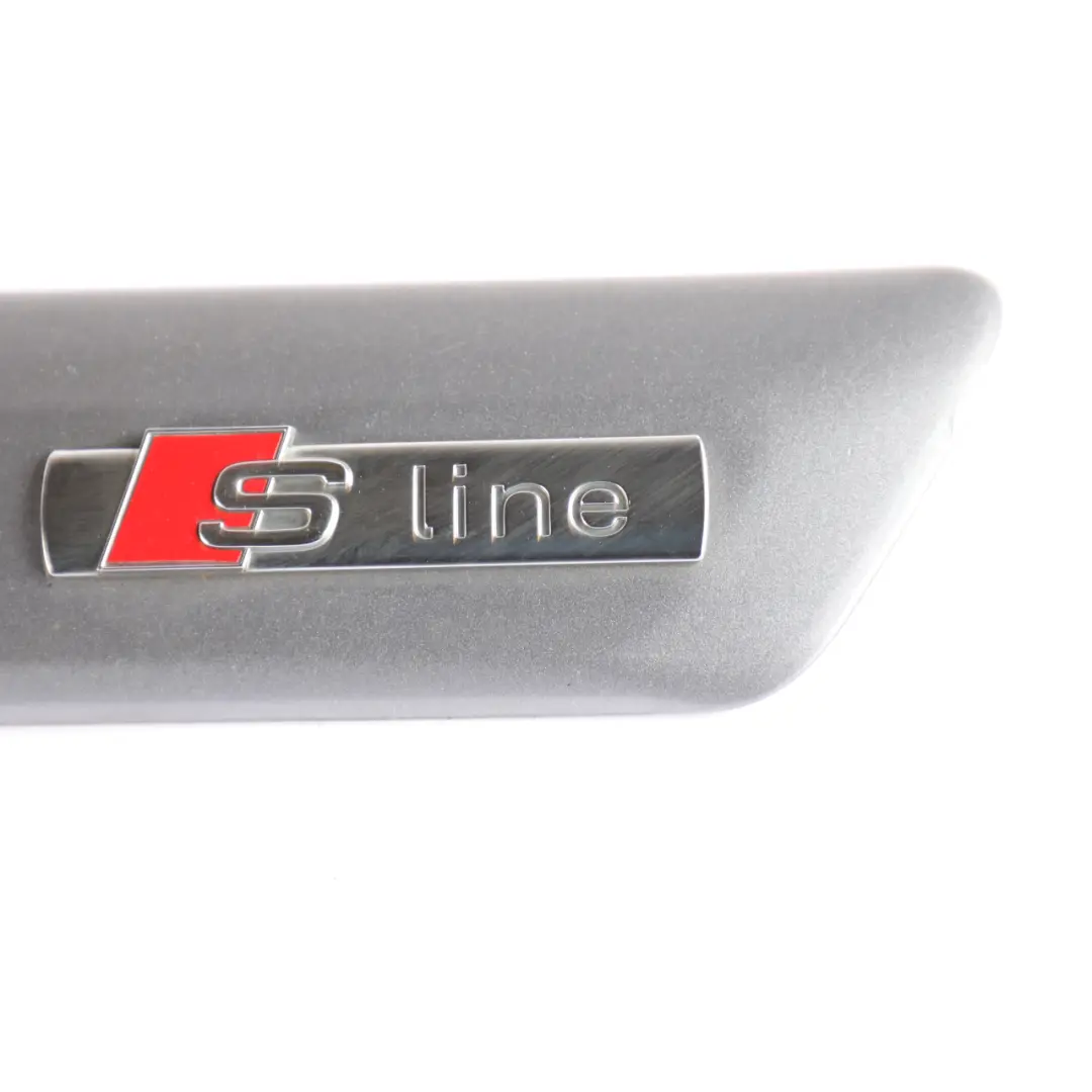 Audi A3 8P Door Trim Moulding Strip S-Line Rear Left N/S Akoya Silver - Y7H - SKU 8P4853963-ASI - Part number 8P4853963