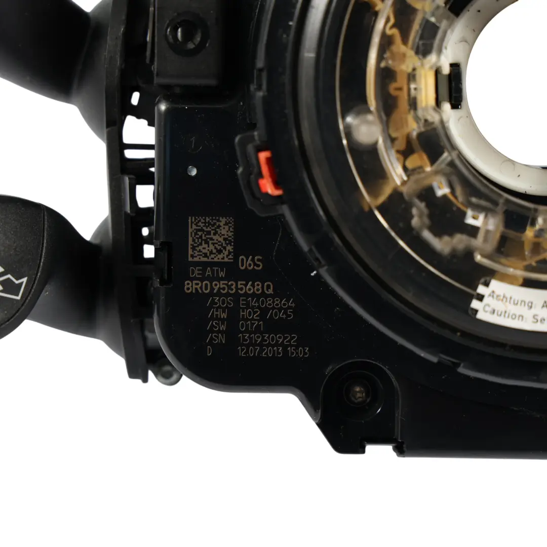 Indicador Volante Limpiaparabrisas Control Crucero Palanca para Audi A4 B8 con número de pieza 8R0953568Q Audi A4 B8 Indicador Volante Limpiaparabrisas Control Crucero Palanca - SKU 8R0953568Q-3 - Número de pieza 8R0953568Q