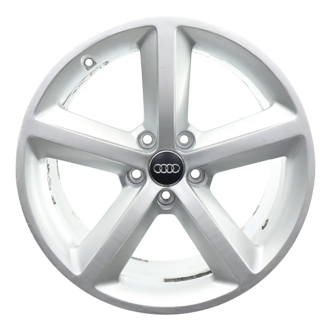 Audi A5 8T Silver Wheel Alloy Rim 18" 8.5J ET:29 Star Spoke - SKU 8T0601025CG-1 - Part number 8T0601025CG