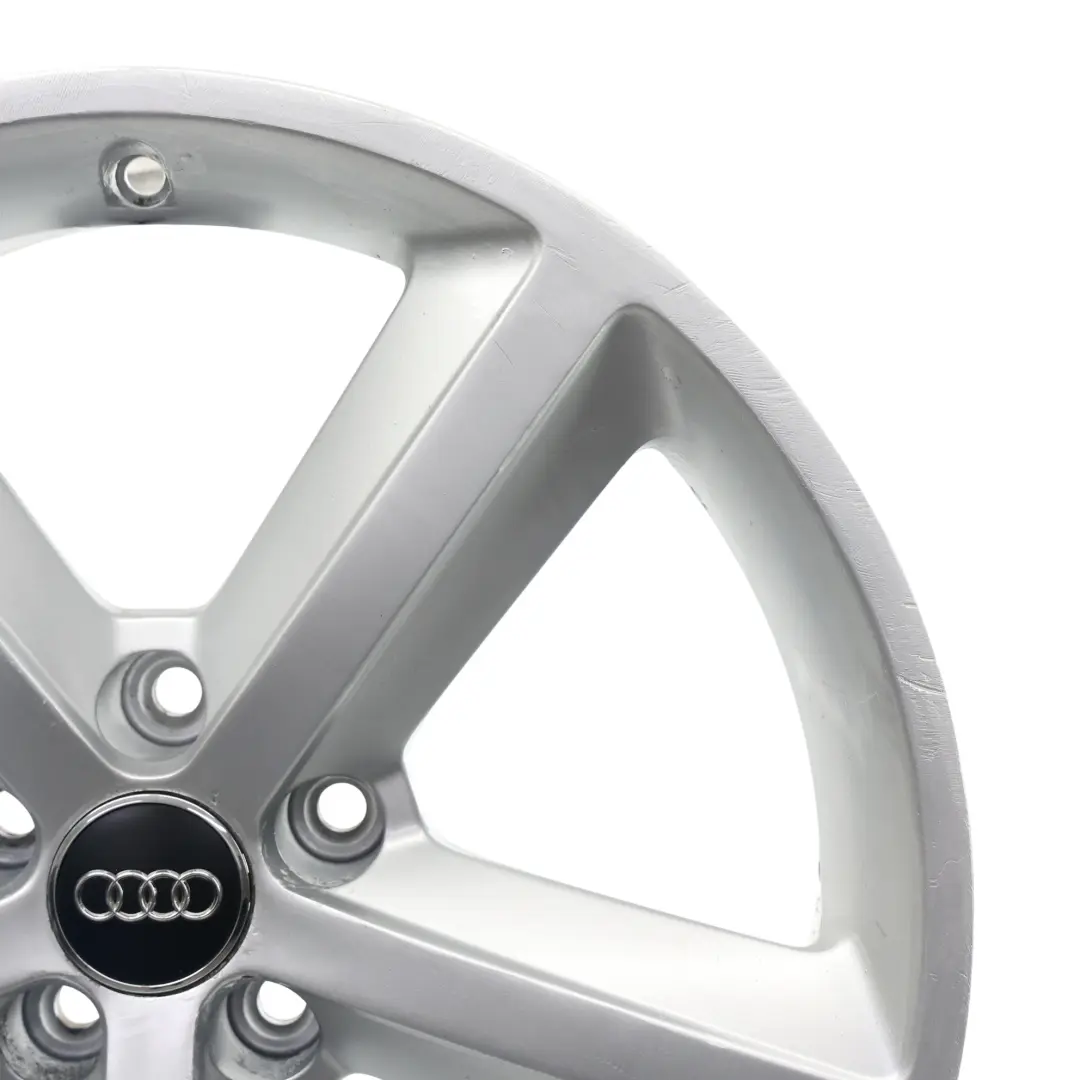 Audi A5 8T Argento Cerchio Lega 18" 8.5J ET:29 Star Spoke - SKU 8T0601025CG - Numero di parte 8T0601025CG