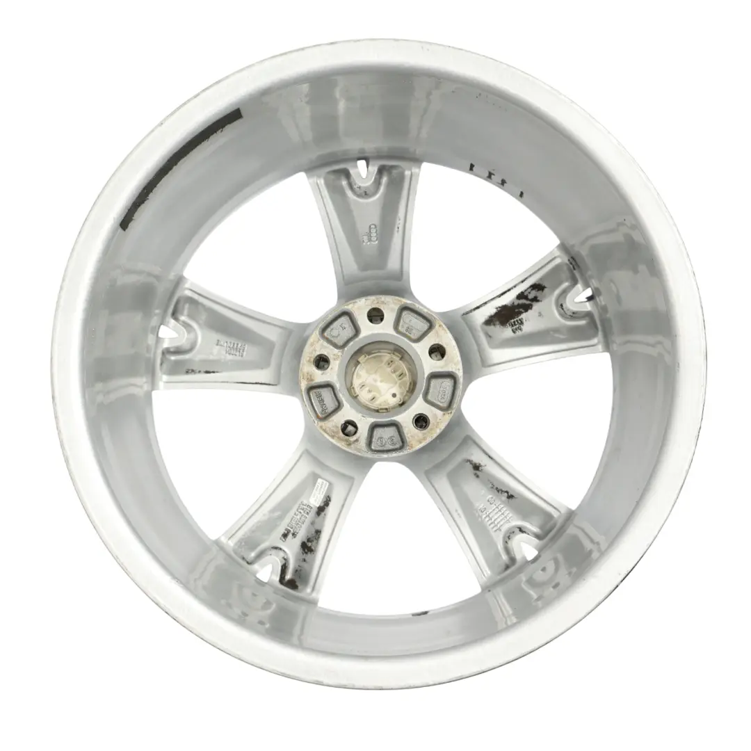 Audi A5 8T Argento Cerchio in lega 19" 8.5J ET:32 Star Spoke - SKU 8T0601025F-2 - Numero di parte 8T0601025F