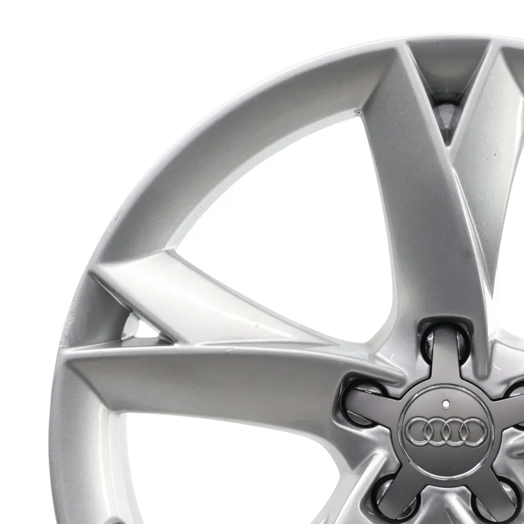 Audi A5 8T Llanta de aleación plateada 19" 8.5J ET:32 Estrella Spoke - SKU 8T0601025F-2 - Número de pieza 8T0601025F