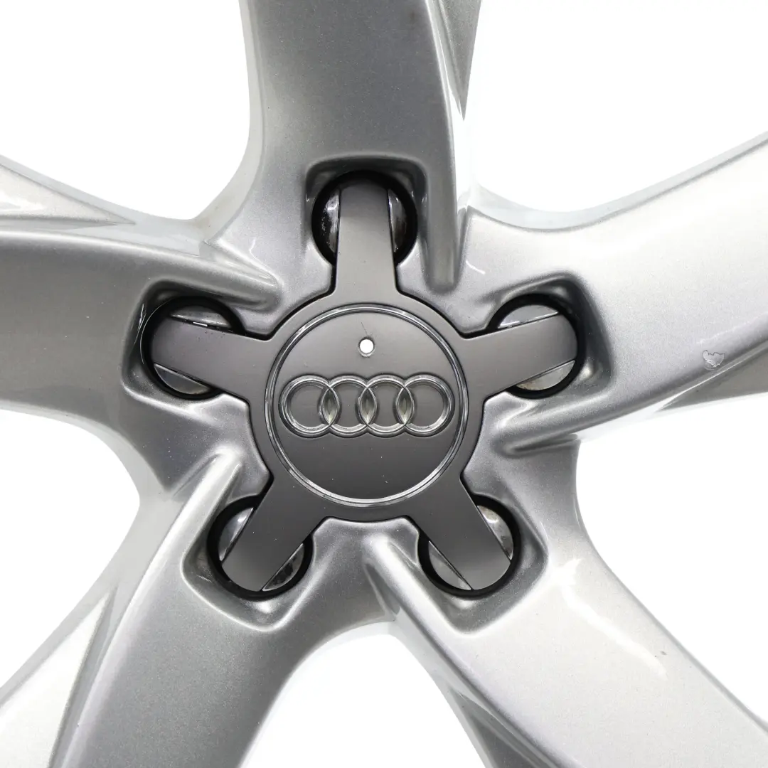 Audi A5 8T Silberne Leichtmetallfelge 19" 8.5J ET:32 Sternspeiche - SKU 8T0601025F-2 - Teilenummer 8T0601025F