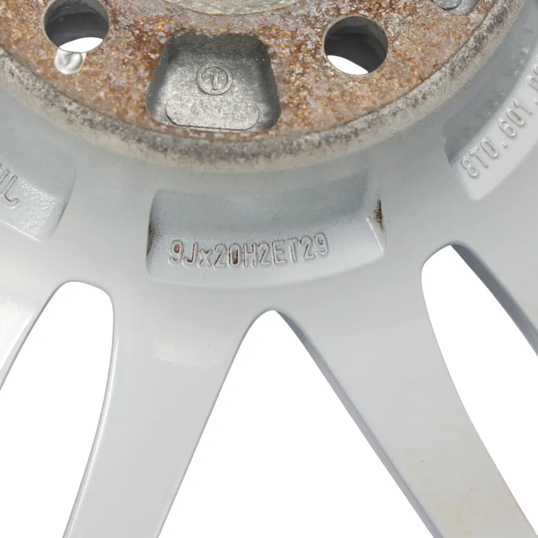 Alloy Rim 20" 9J ET:29 to Audi A5 8T Silver Wheel with Part number 8T0601025N Audi A5 8T Silver Wheel Alloy Rim 20" 9J ET:29 - SKU 8T0601025N-4 - Part number 8T0601025N