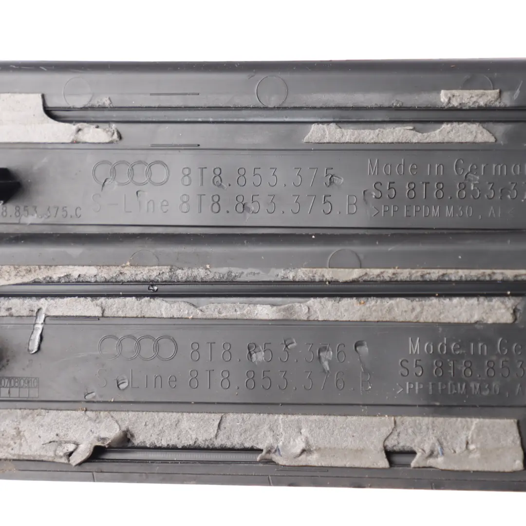 Audi S5 8T Sportback Door Plate Entrance Cover Trim S5 Set Kit X4 - SKU 8T8853373A - Part number 8T8853373A