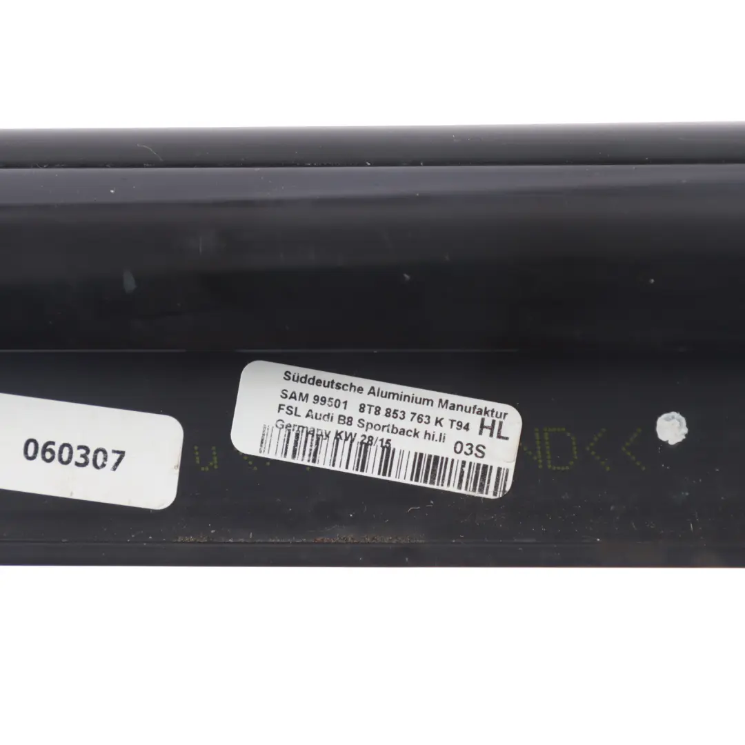 Audi A5 8T Door Window Weatherstrip Outer Trim Strip Rear Left N/S - SKU 8T8853763K - Part number 8T8853763K