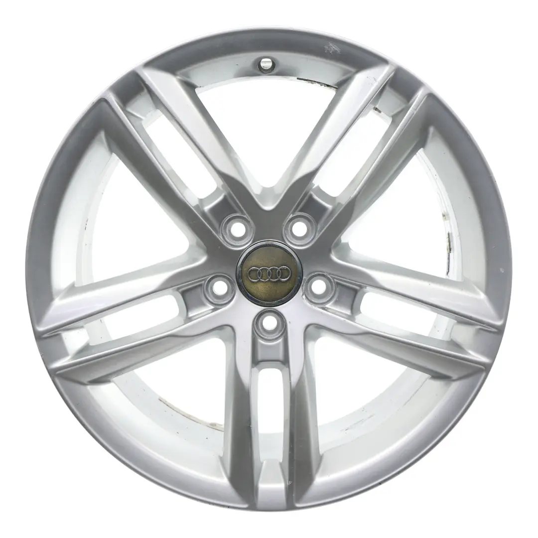 Alloy Rim 18" 7J ET:43 Double Star Spoke to Audi Q3 8U Silver Wheel with Part number 8U0601025AA Audi Q3 8U Silver Wheel Alloy Rim 18" 7J ET:43 Double Star Spoke - SKU 8U0601025AA-1 - Part number 8U0601025AA