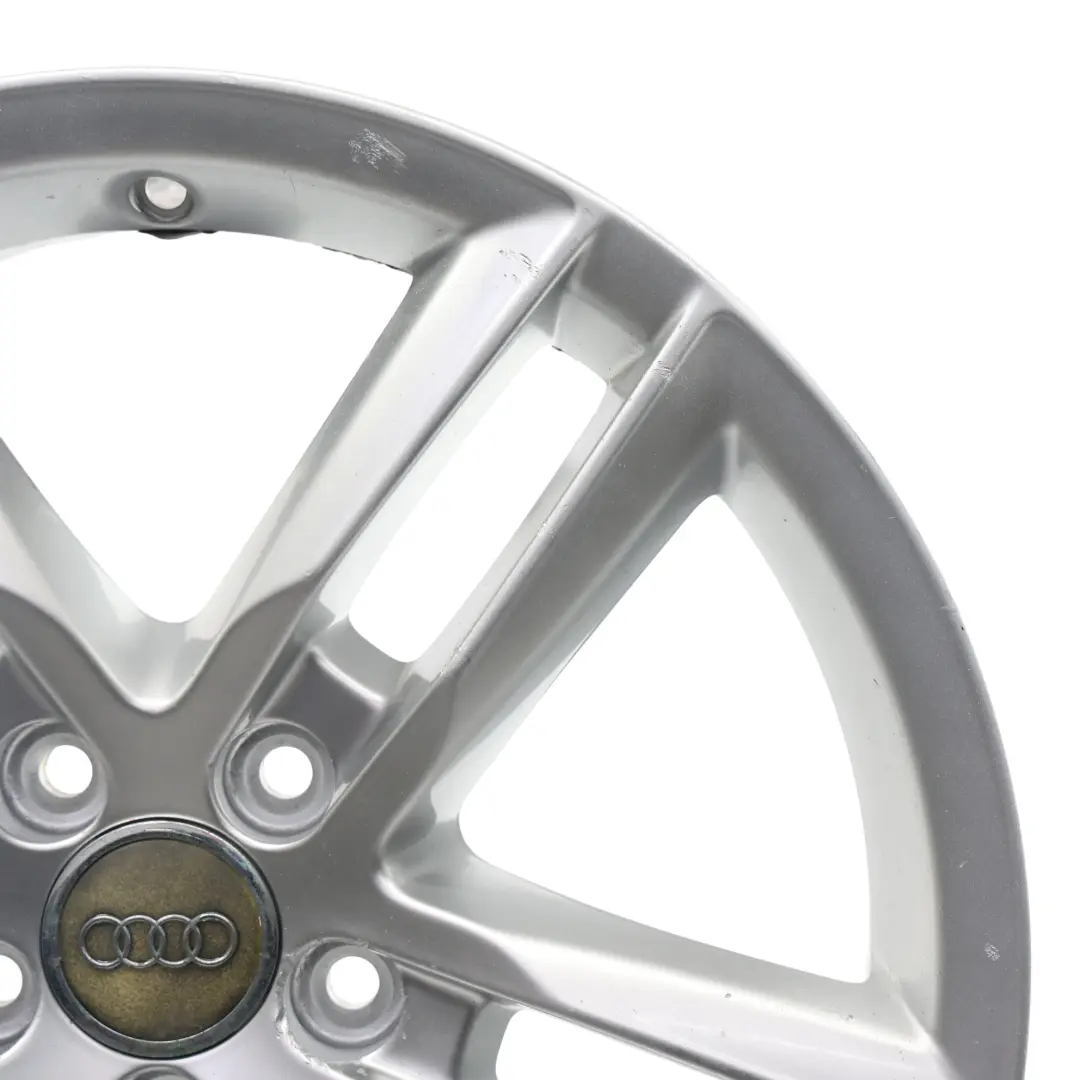 Alloy Rim 18" 7J ET:43 Double Star Spoke to Audi Q3 8U Silver Wheel with Part number 8U0601025AA Audi Q3 8U Silver Wheel Alloy Rim 18" 7J ET:43 Double Star Spoke - SKU 8U0601025AA-1 - Part number 8U0601025AA