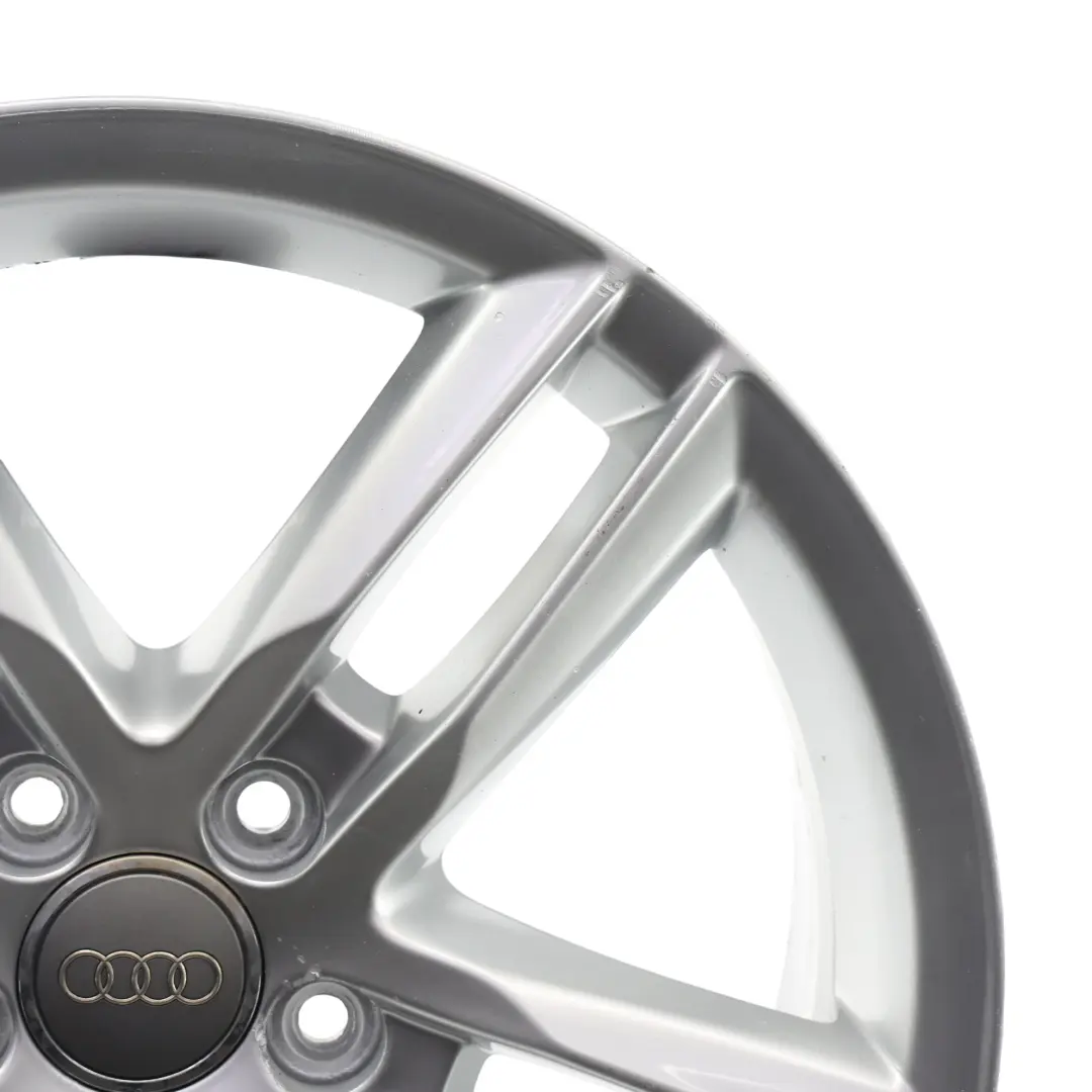 Alloy Rim 18" 7J ET:43 Double Star Spoke to Audi Q3 8U Silver Wheel with Part number 8U0601025AA Audi Q3 8U Silver Wheel Alloy Rim 18" 7J ET:43 Double Star Spoke - SKU 8U0601025AA-2 - Part number 8U0601025AA