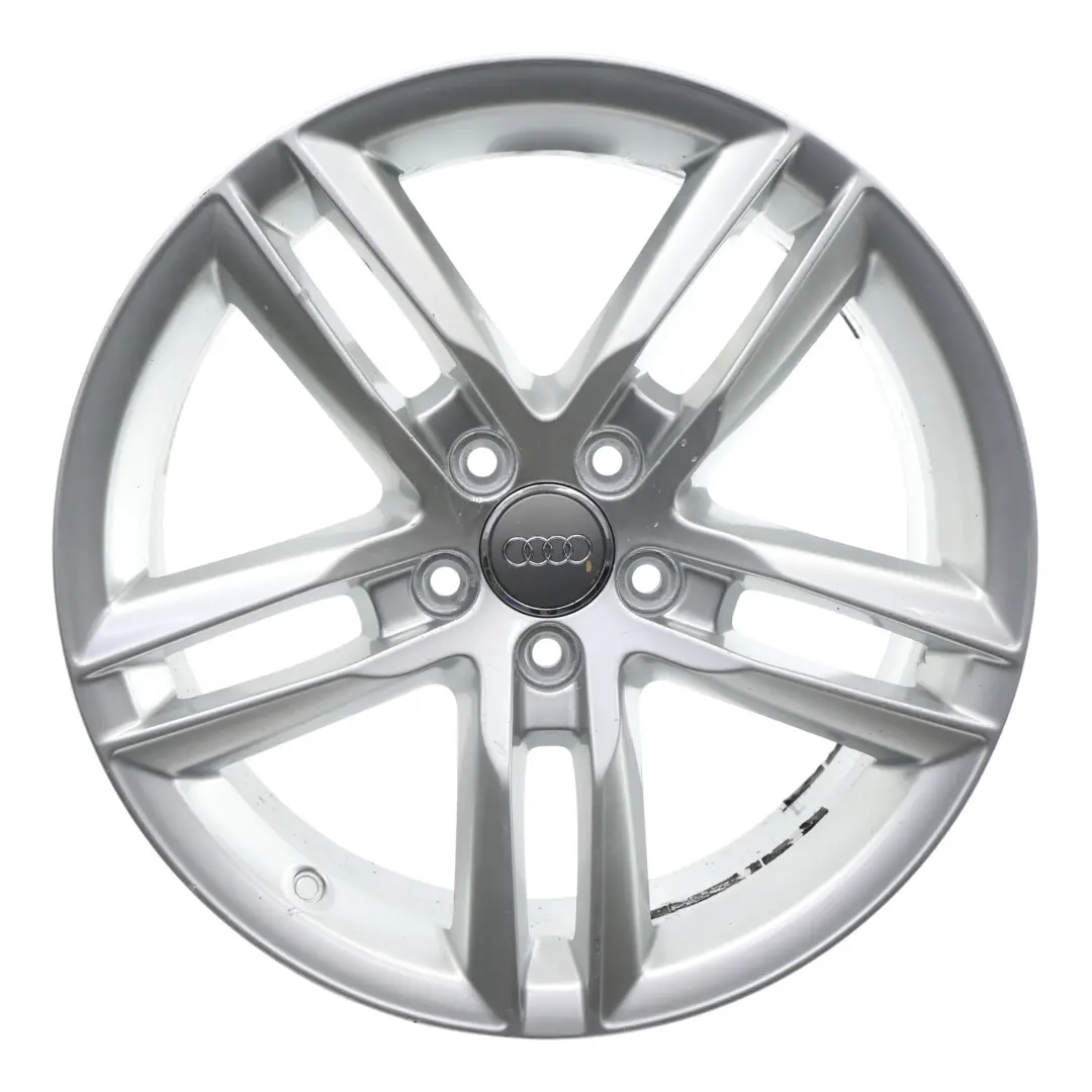 Alloy Rim 18" 7J ET:43 Double Star Spoke to Audi Q3 8U Silver Wheel with Part number 8U0601025AA Audi Q3 8U Silver Wheel Alloy Rim 18" 7J ET:43 Double Star Spoke - SKU 8U0601025AA-3 - Part number 8U0601025AA