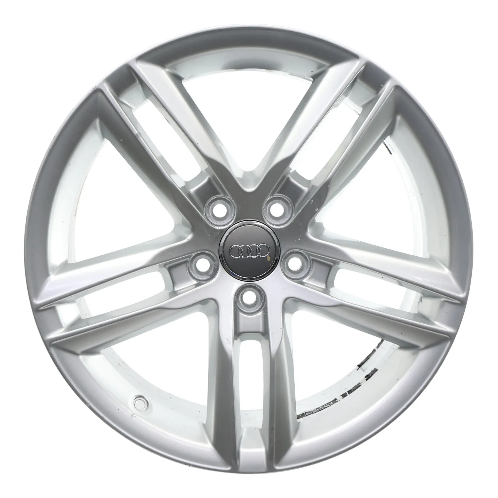 Audi Q3 8U Silver Wheel Alloy Rim 18" 7J ET:43 Double Star Spoke 8U0601025AA