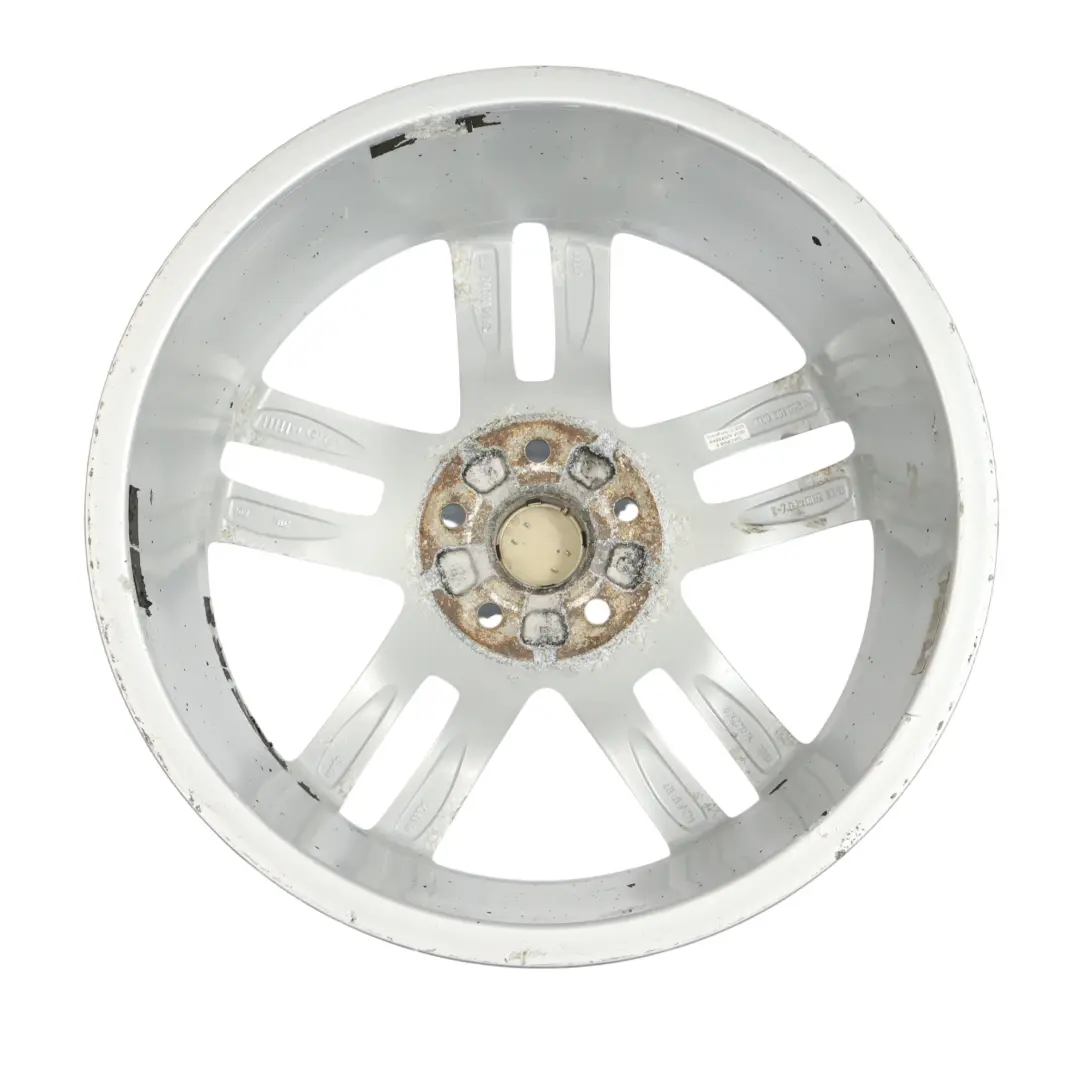 Audi Q3 8U Silver Wheel Alloy Rim 18" 7J ET:43 Double Star Spoke - SKU 8U0601025AA-3 - Part number 8U0601025AA