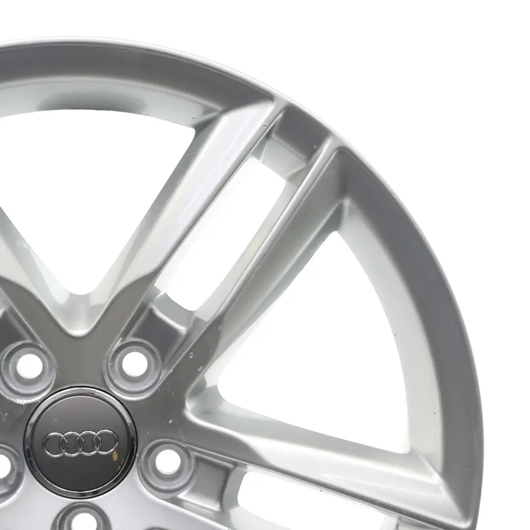 Alloy Rim 18" 7J ET:43 Double Star Spoke to Audi Q3 8U Silver Wheel with Part number 8U0601025AA Audi Q3 8U Silver Wheel Alloy Rim 18" 7J ET:43 Double Star Spoke - SKU 8U0601025AA-3 - Part number 8U0601025AA