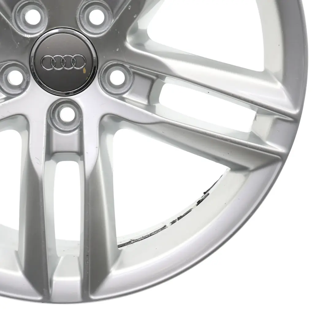 Alloy Rim 18" 7J ET:43 Double Star Spoke to Audi Q3 8U Silver Wheel with Part number 8U0601025AA Audi Q3 8U Silver Wheel Alloy Rim 18" 7J ET:43 Double Star Spoke - SKU 8U0601025AA-3 - Part number 8U0601025AA