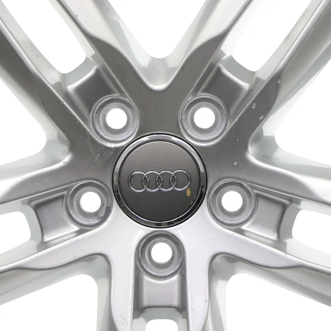 Alloy Rim 18" 7J ET:43 Double Star Spoke to Audi Q3 8U Silver Wheel with Part number 8U0601025AA Audi Q3 8U Silver Wheel Alloy Rim 18" 7J ET:43 Double Star Spoke - SKU 8U0601025AA-3 - Part number 8U0601025AA