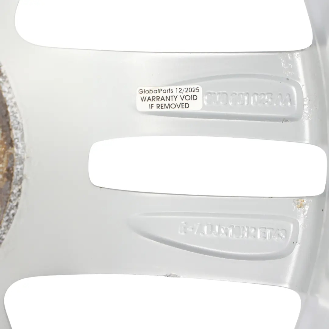 Audi Q3 8U Silver Wheel Alloy Rim 18" 7J ET:43 Double Star Spoke - SKU 8U0601025AA-4 - Part number 8U0601025AA