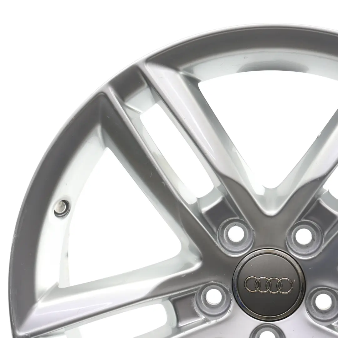 Alloy Rim 18" 7J ET:43 Double Star Spoke to Audi Q3 8U Silver Wheel with Part number 8U0601025AA Audi Q3 8U Silver Wheel Alloy Rim 18" 7J ET:43 Double Star Spoke - SKU 8U0601025AA-4 - Part number 8U0601025AA