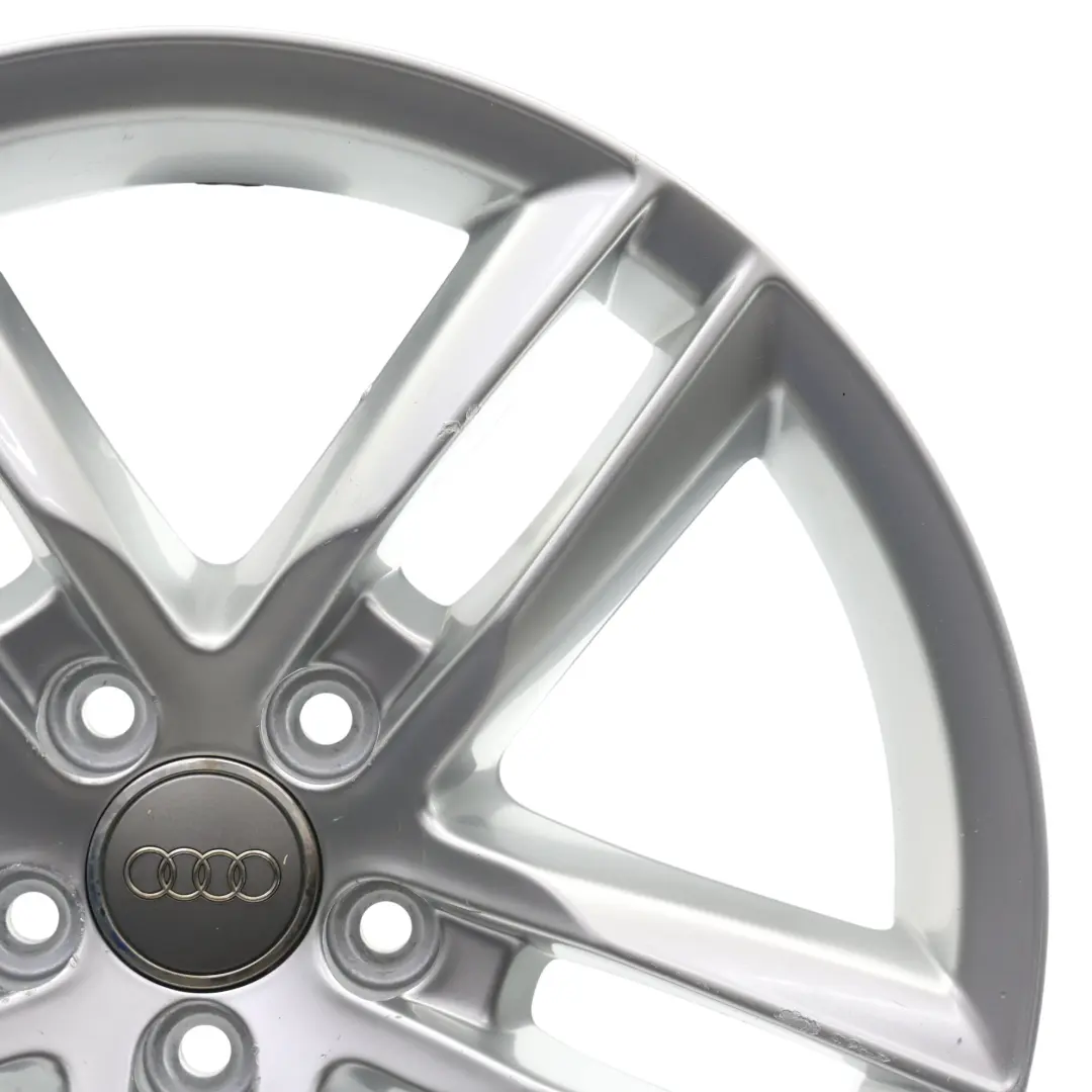 Alloy Rim 18" 7J ET:43 Double Star Spoke to Audi Q3 8U Silver Wheel with Part number 8U0601025AA Audi Q3 8U Silver Wheel Alloy Rim 18" 7J ET:43 Double Star Spoke - SKU 8U0601025AA-4 - Part number 8U0601025AA