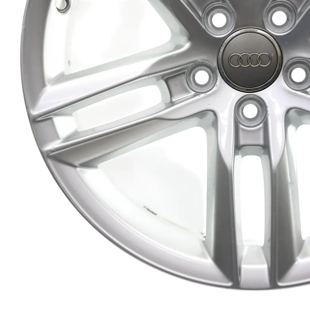 Alloy Rim 18" 7J ET:43 Double Star Spoke to Audi Q3 8U Silver Wheel with Part number 8U0601025AA Audi Q3 8U Silver Wheel Alloy Rim 18" 7J ET:43 Double Star Spoke - SKU 8U0601025AA-4 - Part number 8U0601025AA