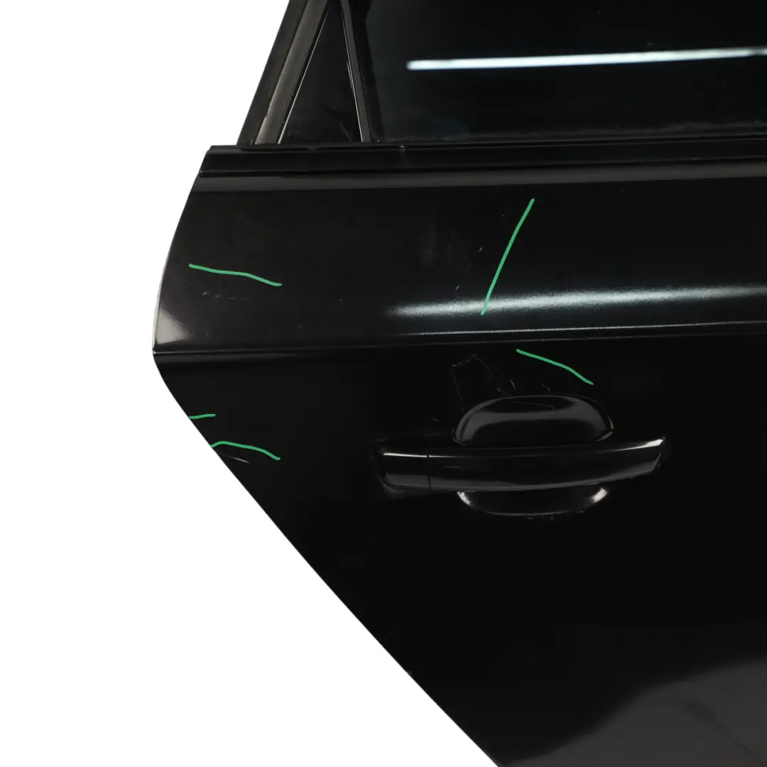 Door Rear Right O/S Panther Black Crystal Effect - Z9Z to Audi A3 8V Hatchback with Part number 8V4833052B Audi A3 8V Hatchback Door Rear Right O/S Panther Black Crystal Effect - Z9Z - SKU 8V4833052B-PBC - Part number 8V4833052B