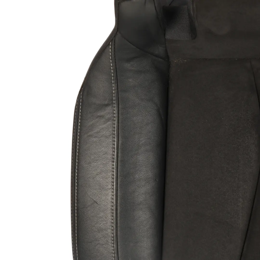 Audi S3 8V Rear Seat Bench Interior Leather Alcantara Black Silver Stitch - SKU 8V5885405M - Part number 8V5885405M