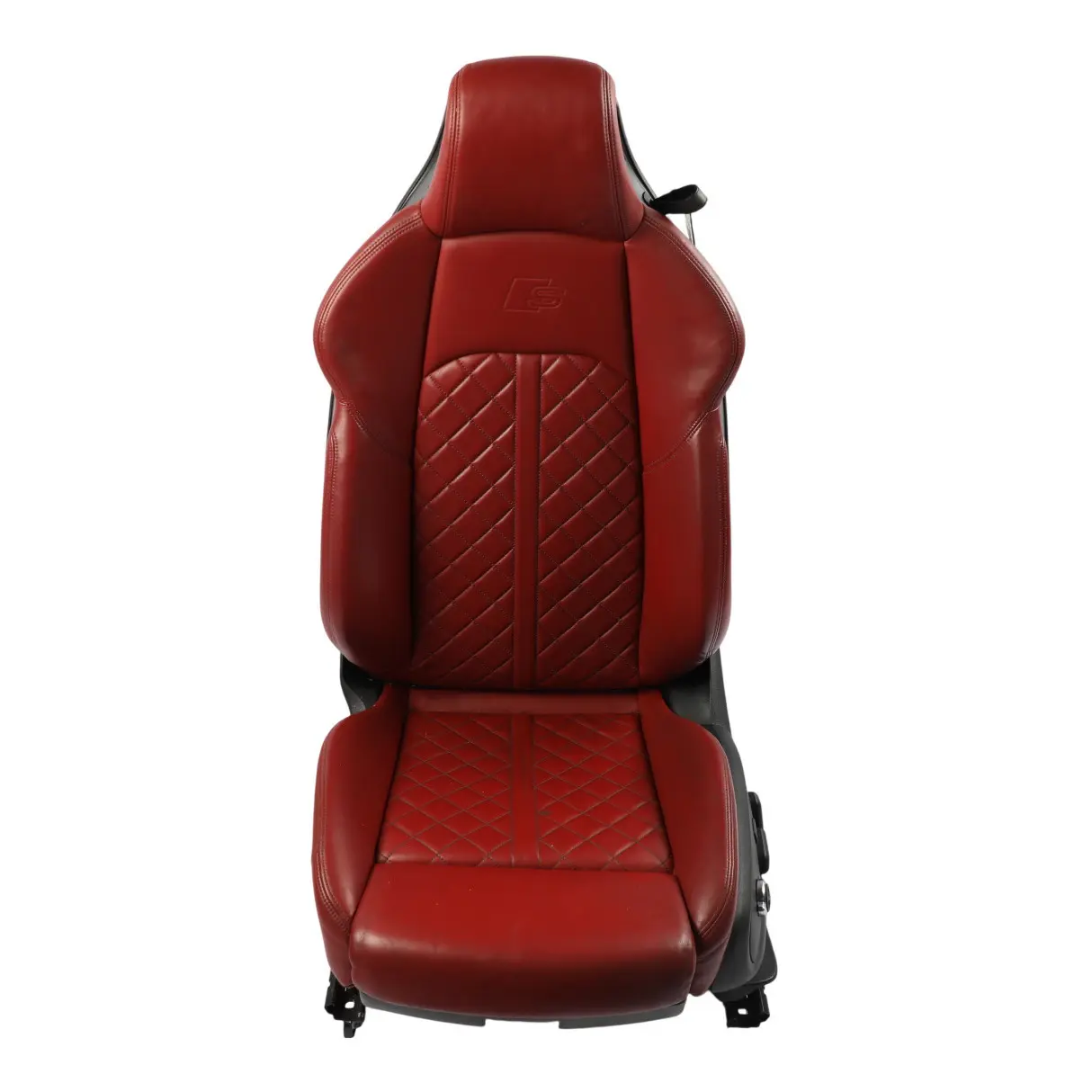 Audi A5 F5 Front Seat Sport Heated Electric Massage Leather Left N/S Magma Red