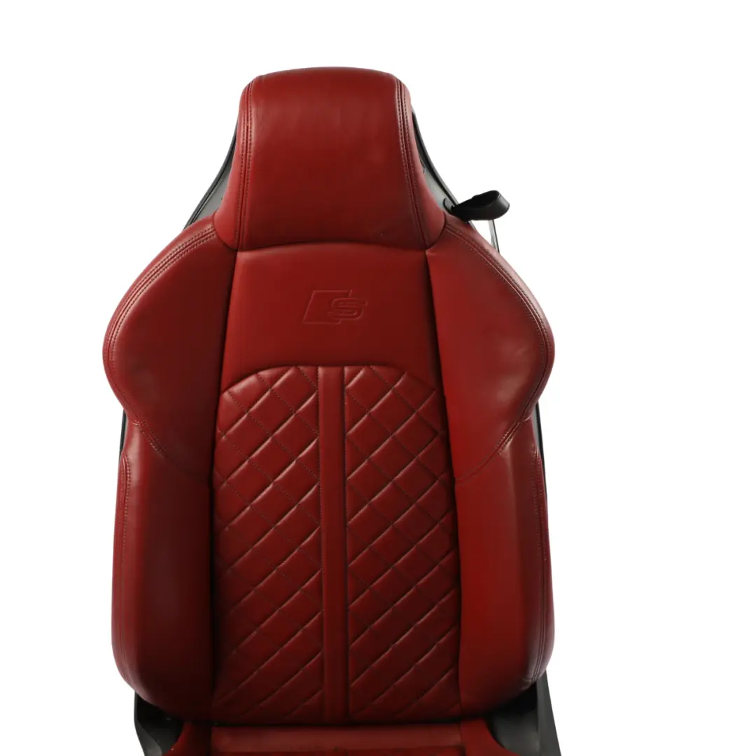 Front Seat Sport Heated Electric Massage Leather Left N/S Magma Red to Audi A5 F5 with Part number 8W6881805BJ Audi A5 F5 Front Seat Sport Heated Electric Massage Leather Left N/S Magma Red - SKU 8W6881805BJ-4 - Part number 8W6881805BJ