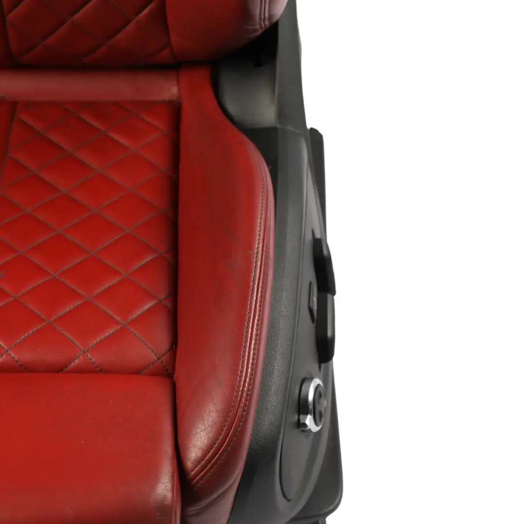 Audi A5 F5 Front Seat Sport Heated Electric Massage Leather Left N/S Magma Red - SKU 8W6881805BJ-4 - Part number 8W6881805BJ