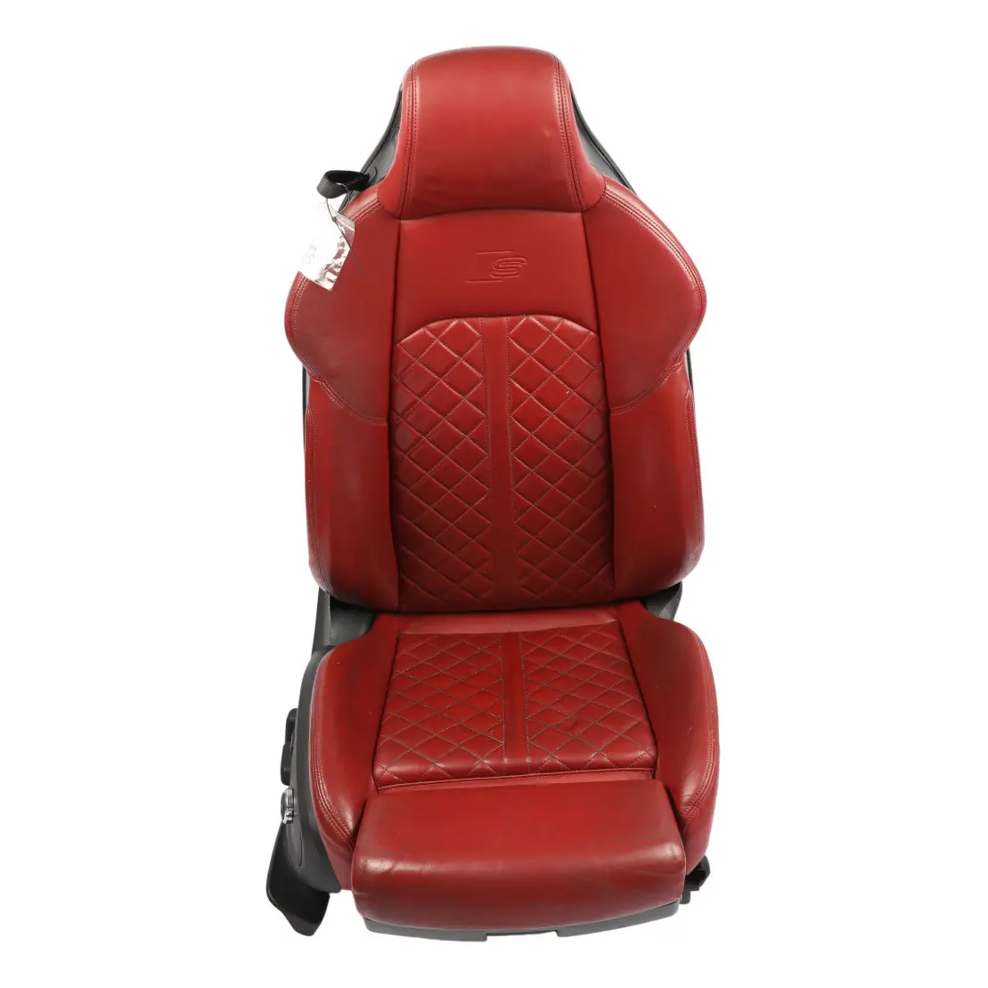 Audi A5 F5 Front Seat Sport Heated Electric Massage Leather Magma Red Right O/S