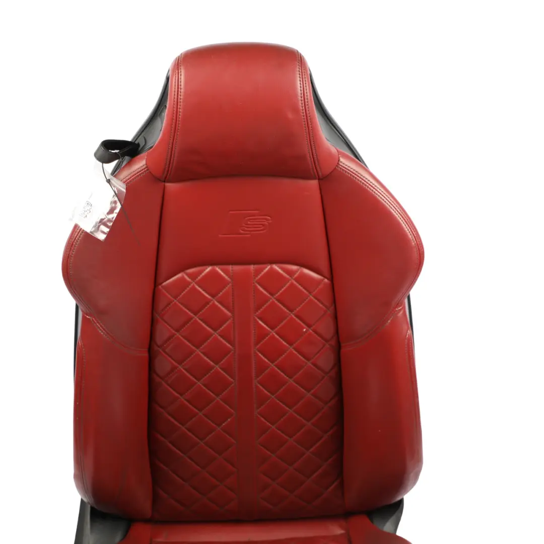 Audi A5 F5 Front Seat Sport Heated Electric Massage Leather Right O/S Magma Red - SKU 8W6881806BJ-4 - Part number 8W6881806BJ