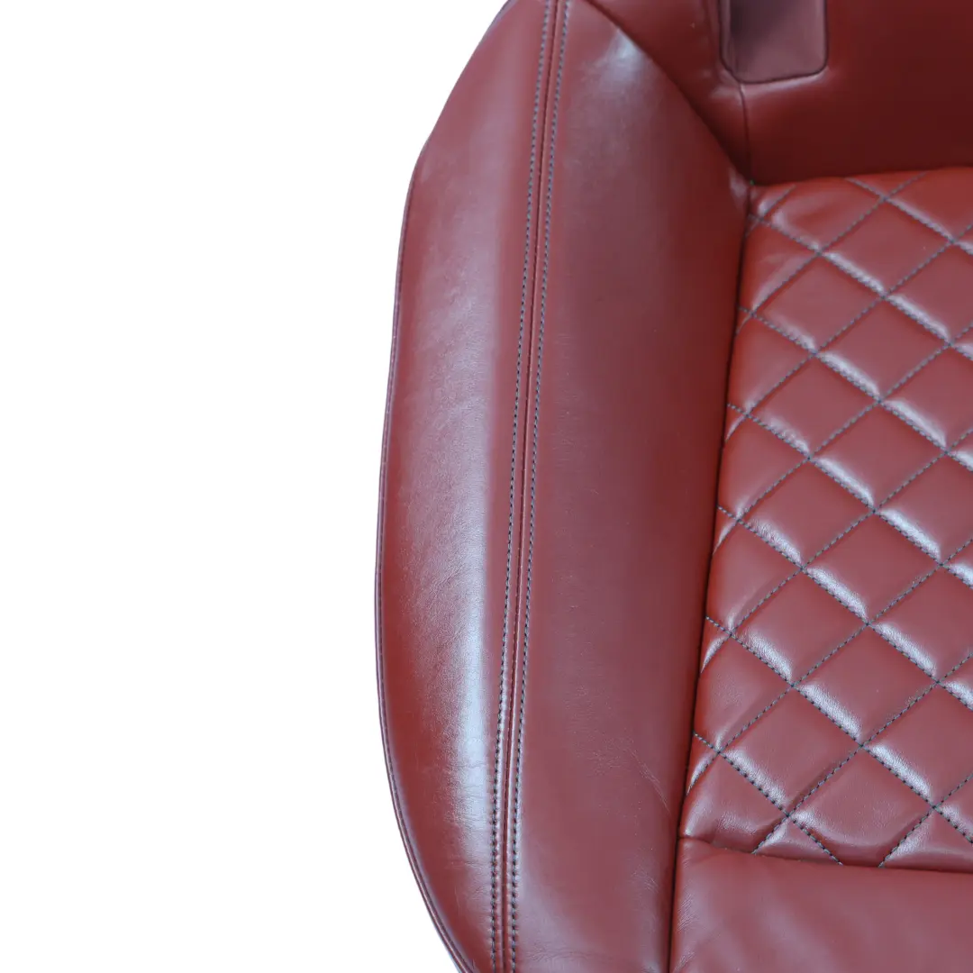 Audi S5 F5 Rear Sofa Bench Lower Seat Leather Magma Red Granite Grey - SKU 8W6885403Q-2 - Part number 8W6885403Q