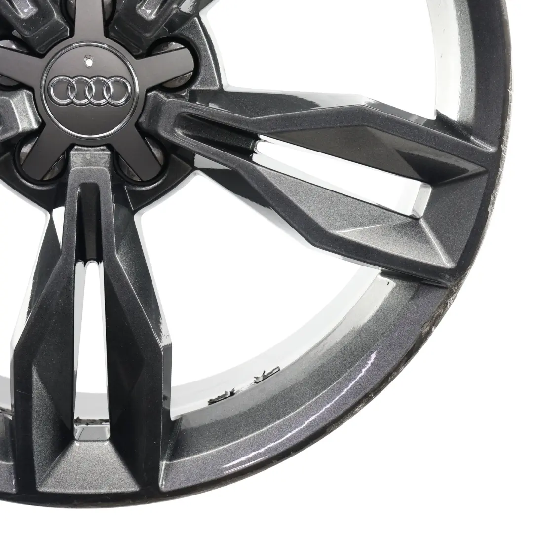 Audi A1 S1 8X Grey Alloy Wheel Rim 18" 7.5J ET:37,5 Star Spoke - SKU 8X0601025BS-1 - Part number 8X0601025BS