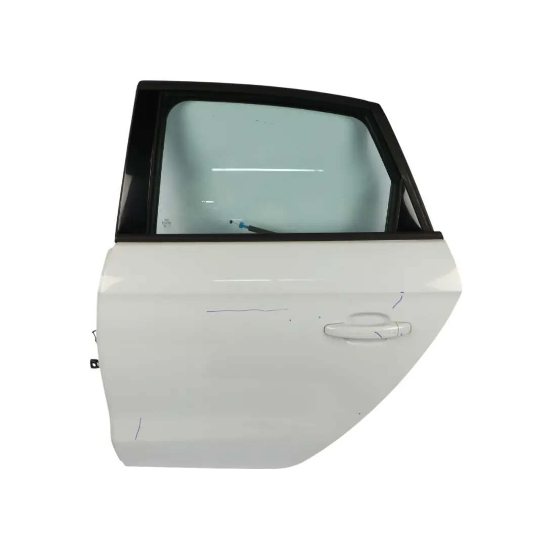 Audi A1 S1 8X Rear Door Left N/S Glacier White Pearl - S9R - SKU 8X4833051B-MGW - Part number 8X4833051B