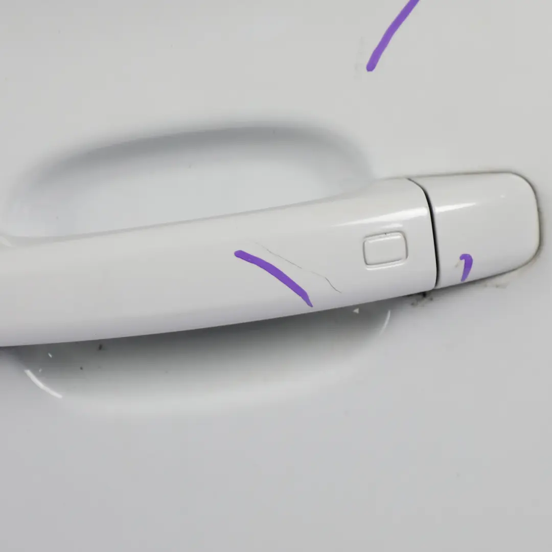 Audi A1 S1 8X Rear Door Left N/S Glacier White Pearl - S9R - SKU 8X4833051B-MGW - Part number 8X4833051B