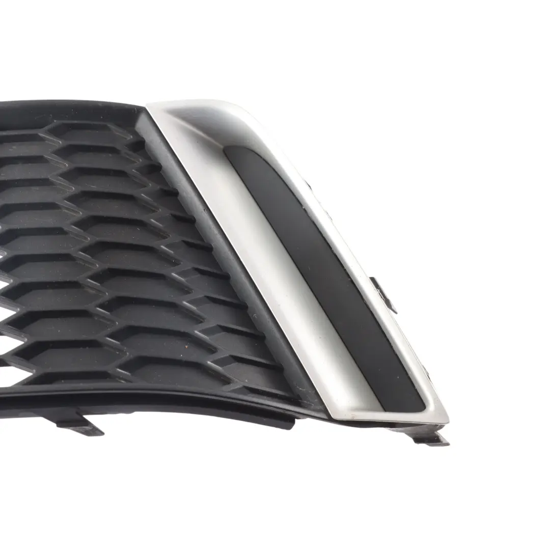 Audi A1 8X Front Bumper Air Intake Grille Trim Panel Black Left N/S - SKU 8XA807681 - Part number 8XA807681