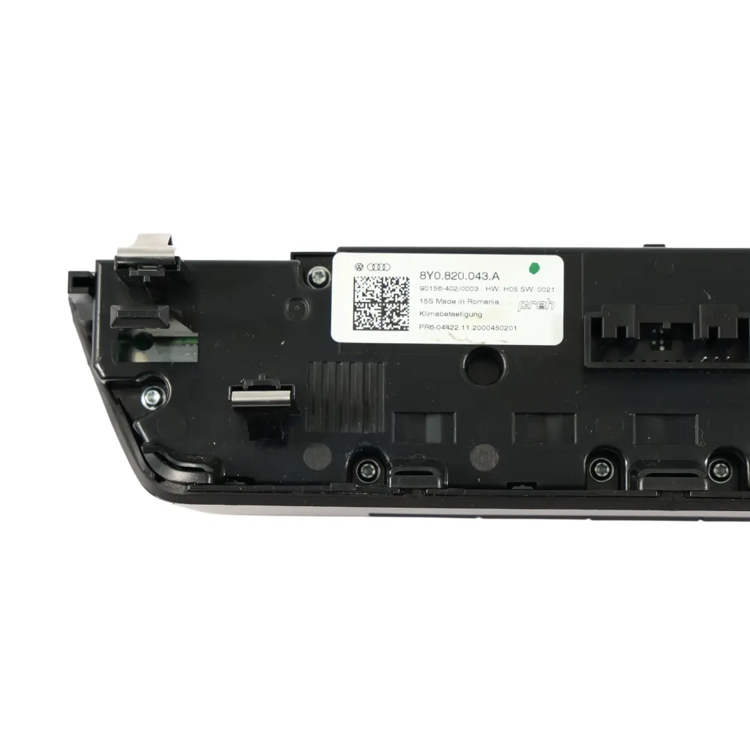Audi A3 S3 RS3 8Y Panel Sterowania Przełącznik Klimatyzacji - SKU 8Y0820043A-1 - Numer Części 8Y0820043A