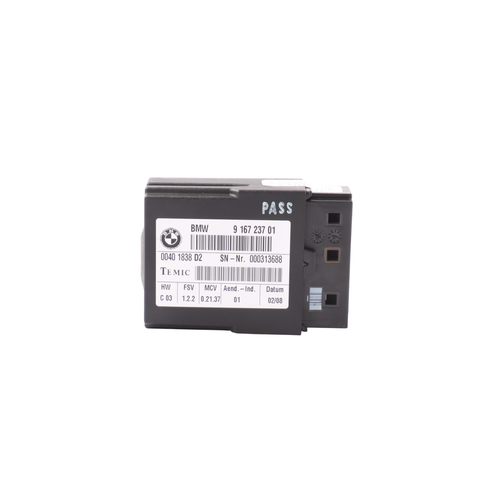 91b72 BMW E92 F32 E61 Seat Belt Module Control Unit LCPA ECU 9167237