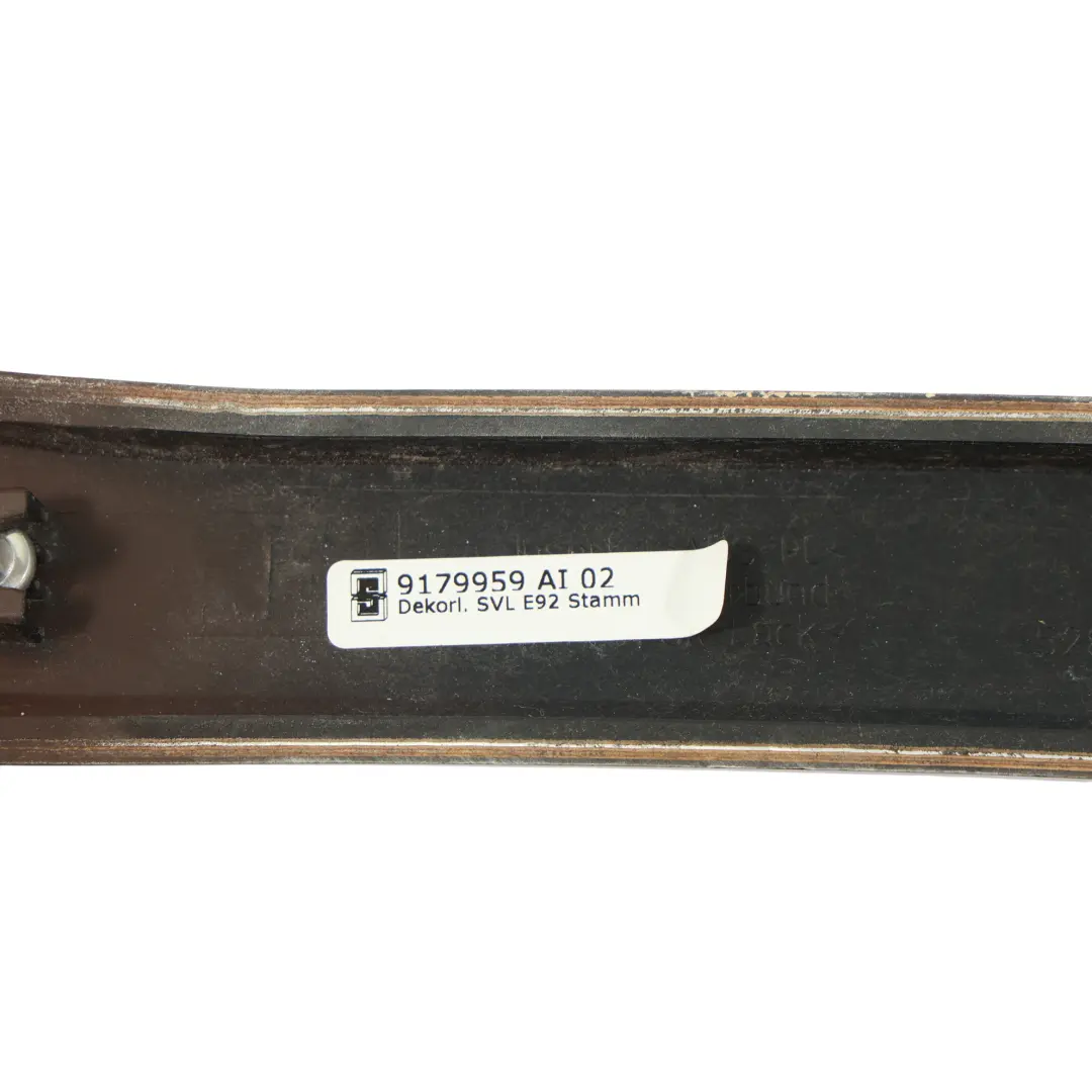 BMW E92 E93 Interieur Kabine Hinten Zierleiste Trim Panel Links - SKU 9179959 - Teilenummer 9179959