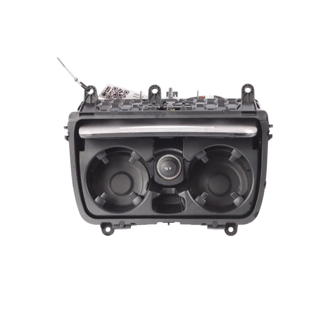 BMW F10 F11 Drink Cup Holder Centre Console Front Tray Silver - SKU 9256131-3 - Part number 9256131