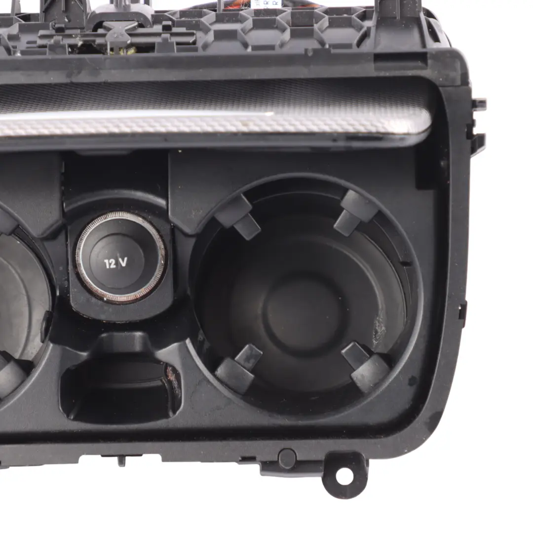 BMW F10 F11 Drink Cup Holder Centre Console Front Tray Silver - SKU 9256131-3 - Part number 9256131