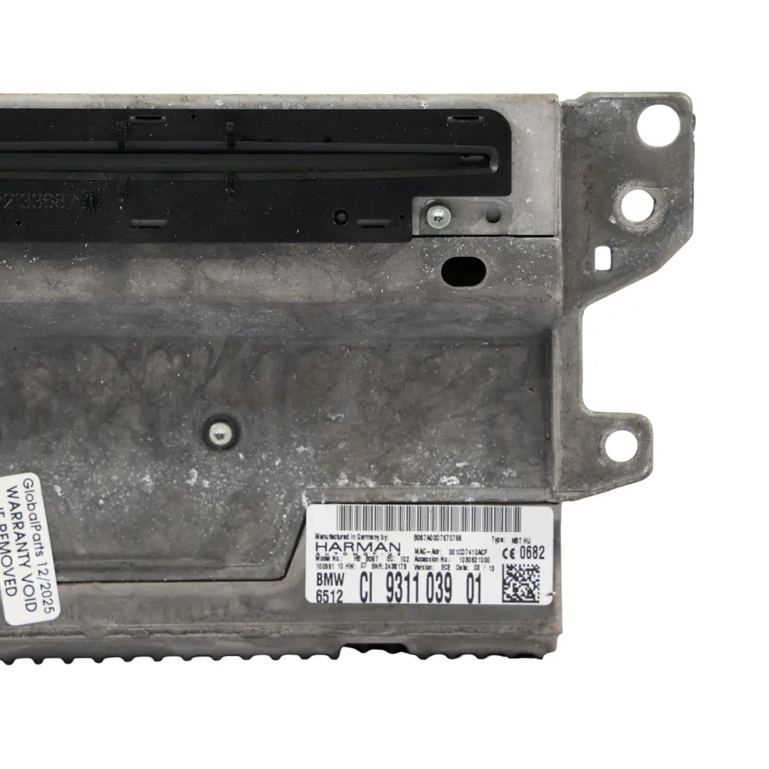  Navigation Module BMW F10 F20 F22 F30 F32 Sat Nav DAB Head Unit High - SKU 9311039 - Part number 9311039